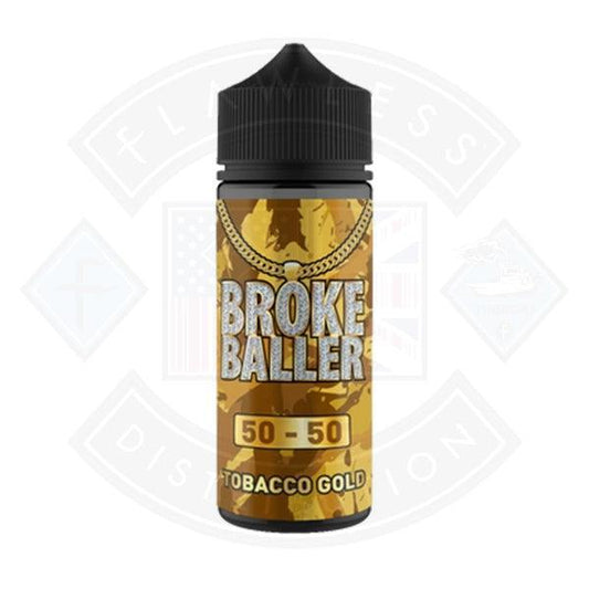 Broke Baller Tobacco Gold 0mg 80ml Shortfill E-Liquid - Flawless Vape Shop