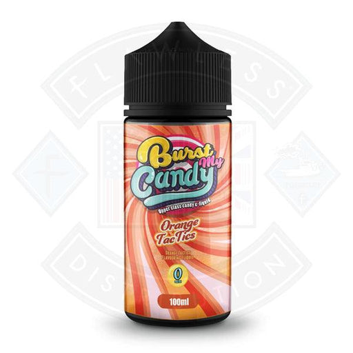 Burst My Candy Orange Tac Tic 0mg 100ml Shortfill - Flawless Vape Shop