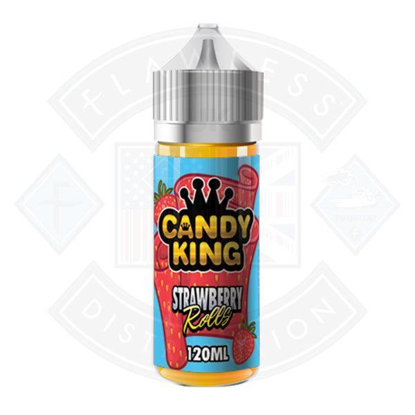 Candy King Strawberry Rolls 0mg 100ml Shortfill E-Liquid - Flawless Vape Shop