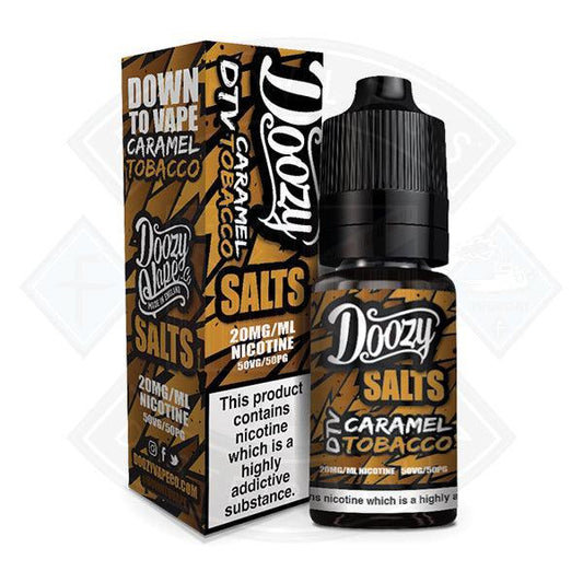 Caramel Tobacco E liquid by Doozy Salts 20mg 10ml - Flawless Vape Shop