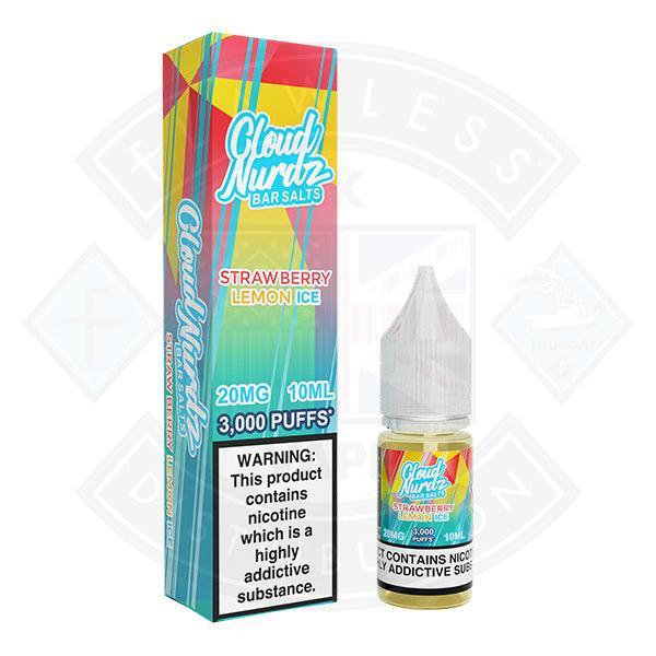 Cloud Nurdz Ice Strawberry Lemon Nic Salt 10ml - Flawless Vape Shop