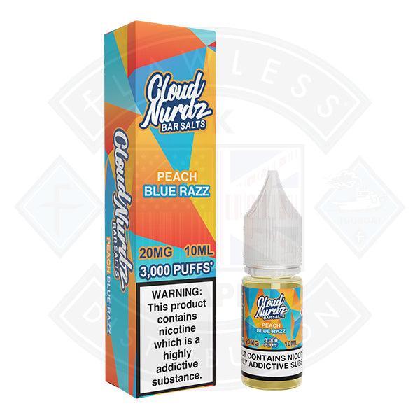 Cloud Nurdz Peach Blue Razz Nic Salt 10ml - Flawless Vape Shop