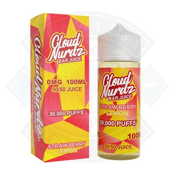 Cloud Nurdz - Strawberry Lemon 0mg 100ml Shortfill - Flawless Vape Shop