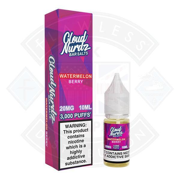 Cloud Nurdz Watermelon Berry Nic Salt 10ml - Flawless Vape Shop