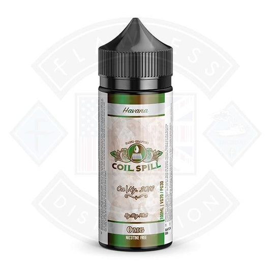 Coil Spill – Havana 0mg 100ml Shortfill - Flawless Vape Shop