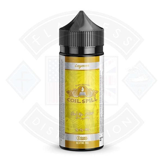 Coil Spill – Layover 0mg 100ml Shortfill - Flawless Vape Shop