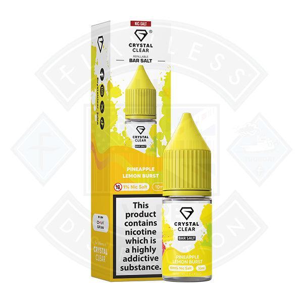 Crystal Clear Bar Nic Salts 10ml - Pineapple Lemon Brust - Flawless Vape Shop