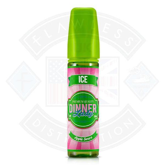 Dinner Lady Ice - Apple Sours 50ml 0mg Shortfill E-liquid - Flawless Vape Shop