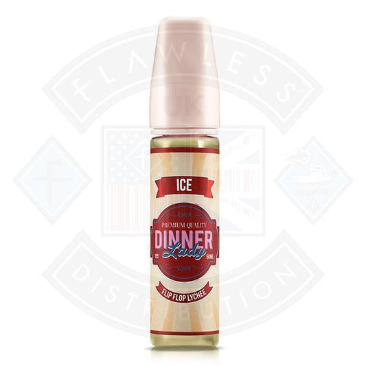 Dinner Lady Ice - Shake N' Vape Flip Flop Lychee 50ml Shortfill - Flawless Vape Shop