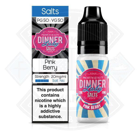 Dinner Lady Pink Berry Salt Nic 10ml 20mg E-liquid - Flawless Vape Shop