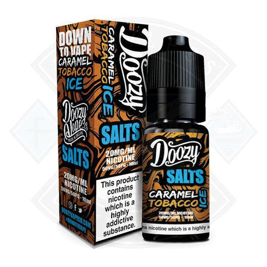 Doozy Salts Caramel Tobacco Ice 50/50 20mg 10ml e-liquid - Flawless Vape Shop