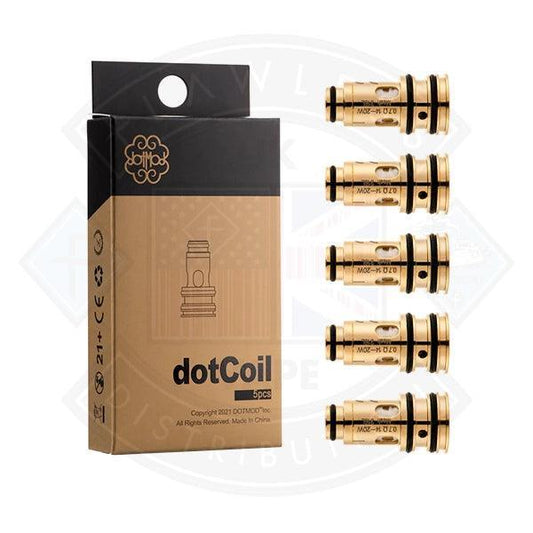 Dotmod DotAio Replacement Coils 5 Pack - Flawless Vape Shop