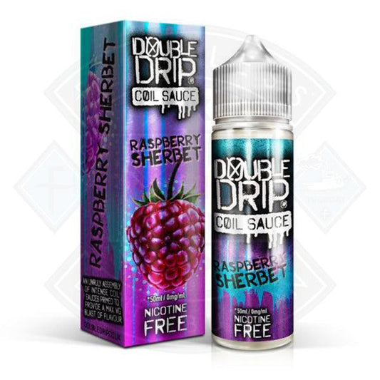 Double Drip Raspberry Sherbet 0mg 50ml Shortfill - Flawless Vape Shop