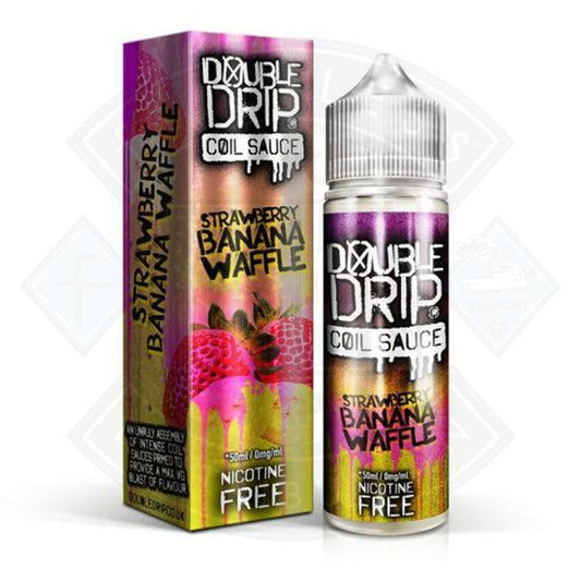 Double Drip Strawberry Banana Waffle 0mg 50ml Shortfill - Flawless Vape Shop