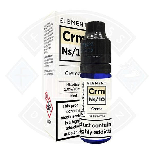 Element Eliquid Crema Nic Salt 10ml - Flawless Vape Shop