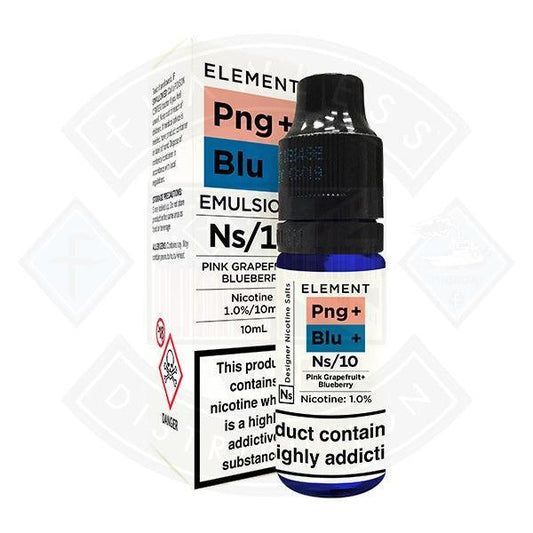 Element Eliquid Pink Grapefruit and Blueberry Nic Salt 10ml - Flawless Vape Shop