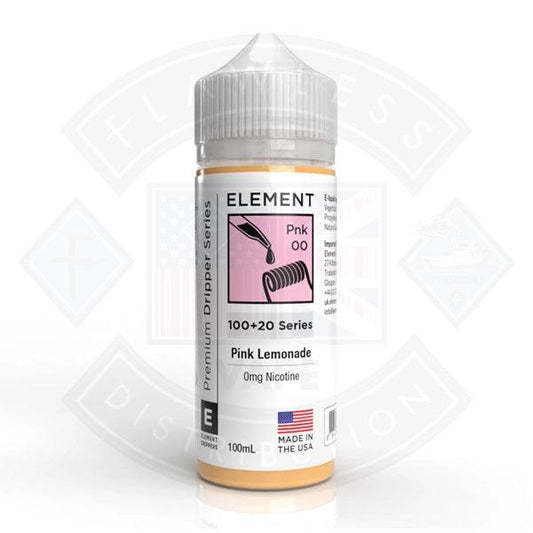 Element Eliquid Pink Lemonade 0mg 100ml Shortfill - Flawless Vape Shop