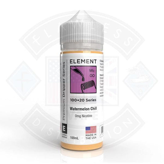 Element Eliquid Watermelon Chill 0mg 100ml Shortfill - Flawless Vape Shop