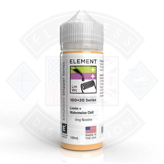 Element Emulsion - Limon & Watermelon Chill 0mg 100ml Shortfill - Flawless Vape Shop