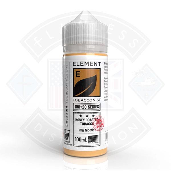 Element Tobacconist - Honey Roasted Tobacco 0mg 100ml Shortfill - Flawless Vape Shop
