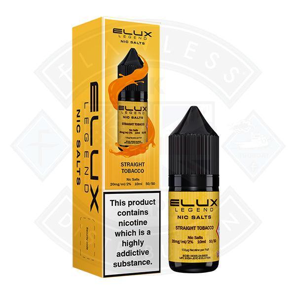 Elux Legend Nic Salt - Straight Tobacco 10ml - Flawless Vape Shop