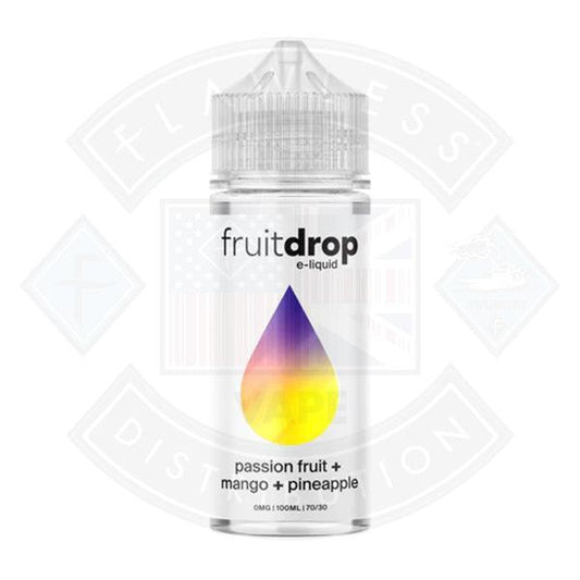 Fruit Drop Passion Fruit, Mango & Pineapple 0mg 100ml Shortfill - Flawless Vape Shop