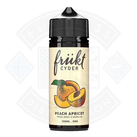 Frukt Cyder E-Liquid - Peach Apricot 0mg 100ml Shortfill - Flawless Vape Shop