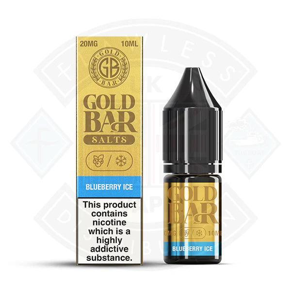 Gold Bar Blueberry Ice Nic Salt 10ml - Flawless Vape Shop