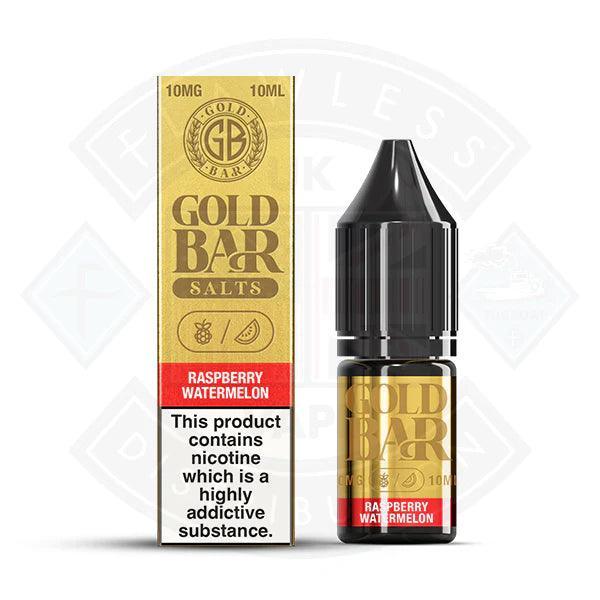 Gold Bar Raspberry Watermelon Nic Salt 10ml - Flawless Vape Shop