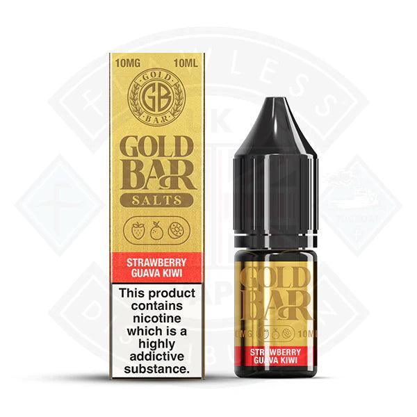 Gold Bar Strawberry Guava Kiwi Nic Salt 10ml - Flawless Vape Shop