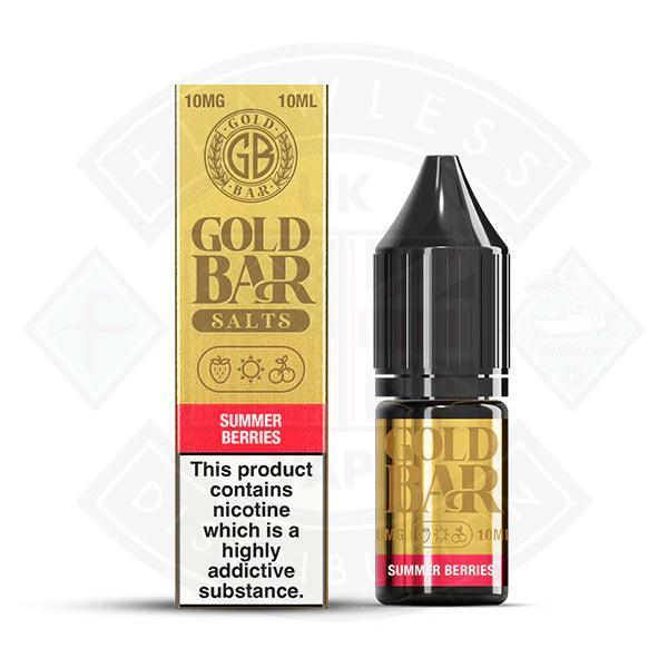 Gold Bar Summer Berries Nic Salt 10ml - Flawless Vape Shop