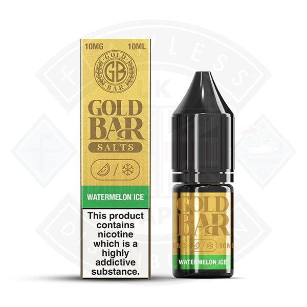 Gold Bar Watermelon Ice Nic Salt 10ml - Flawless Vape Shop