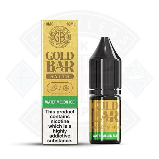 Gold Bar Watermelon Ice Nic Salt 10ml - Flawless Vape Shop