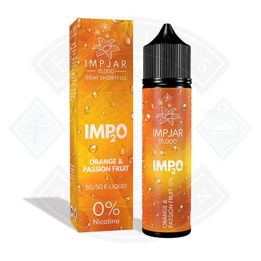 IMP JAR IMP2O - Orange & Passion Fruit 50ml 0mg Shortfill E-Liquid - Flawless Vape Shop