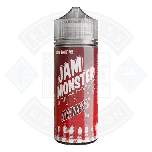 Jam Monster Strawberry 0mg 100ml Shortfill - Flawless Vape Shop