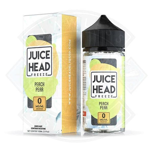 Juice Head Freeze Pear Peach 0mg 100ml Shortfill - Flawless Vape Shop