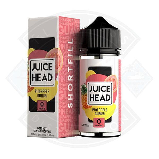 Juice Head Pineapple Guava 0mg 100ml Shortfill - Flawless Vape Shop