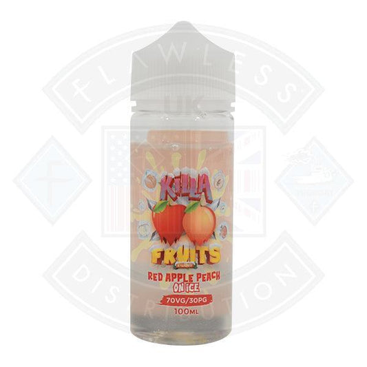 Killa Fruits - Red Apple Peach ICE 100ml Shortfill - Flawless Vape Shop