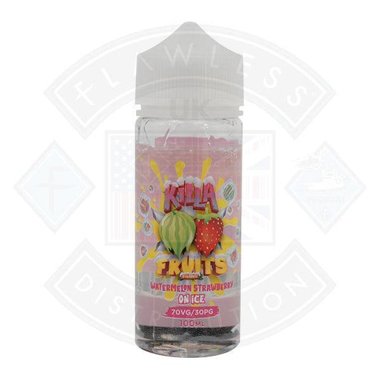 Killa Fruits - Watermelon Strawberry ICE 100ml Shortfill - Flawless Vape Shop