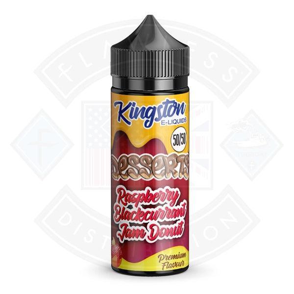 Kingston Desserts - Raspberry Blackcurrant Jam Donut 0mg 100ml 50/50 Shortfill - Flawless Vape Shop