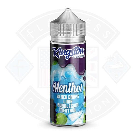 Kingston Menthol Black Grape Lime Bubblegum 0mg 100ml 70/30 Shortfill E-Liquid - Flawless Vape Shop