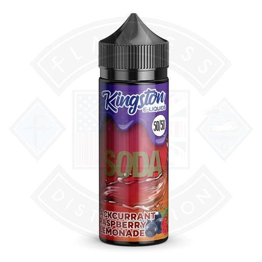 Kingston Soda - Blackcurrant Raspberry Lemonade 0mg 100ml 50/50 Shortfill - Flawless Vape Shop