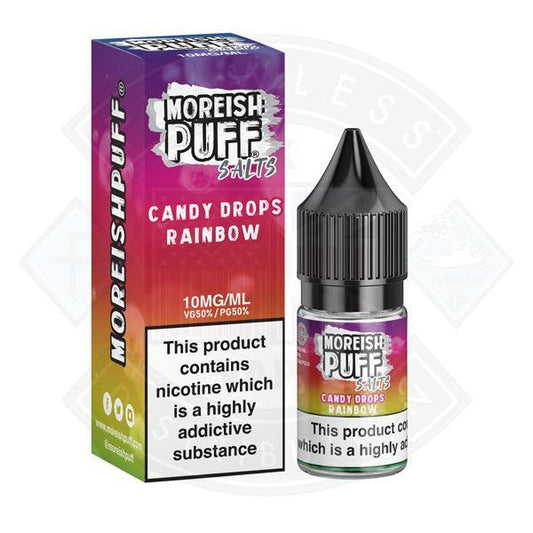 Moreish Puff Nic Salt Candy Drops Rainbow 10ml - Flawless Vape Shop