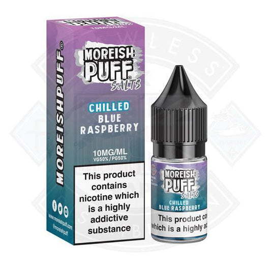 Moreish Puff Nic Salt Chilled Blue Raspberry 10ml - Flawless Vape Shop