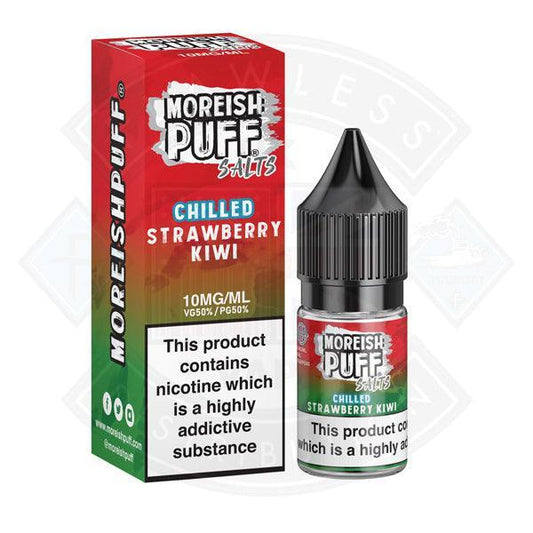 Moreish Puff Nic Salt Chilled Strawberry Kiwi 10ml - Flawless Vape Shop