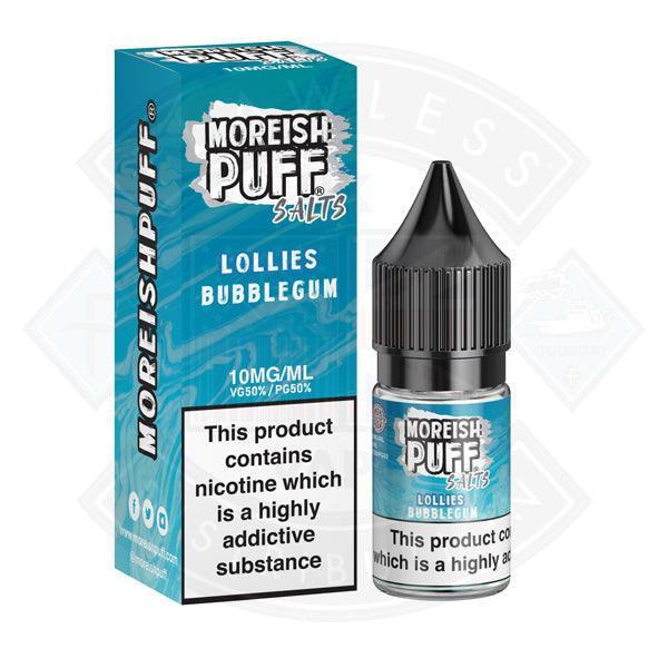 Moreish Puff Nic Salt Lollies Bubblegum 10ml - Flawless Vape Shop