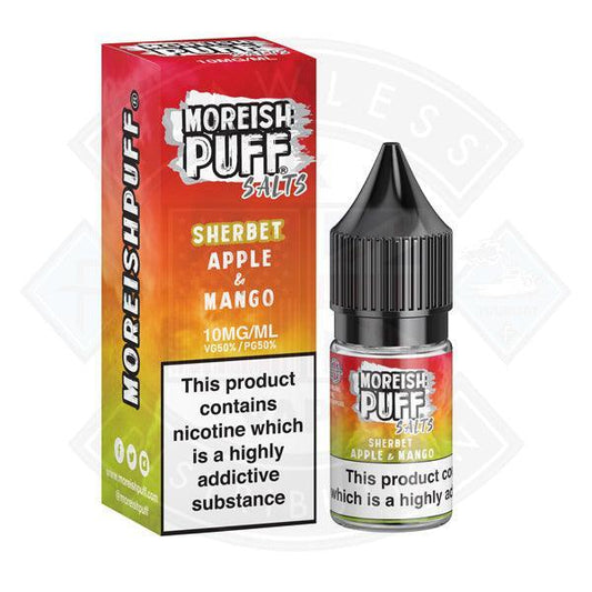 Moreish Puff Nic Salt Sherbet Apple & Mango 10ml - Flawless Vape Shop