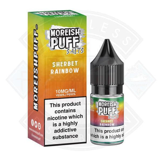 Moreish Puff Nic Salt Sherbet Rainbow 10ml - Flawless Vape Shop