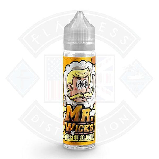 Mr Wicks Toffee Popcorn E liquid 50ml Short fill - Flawless Vape Shop