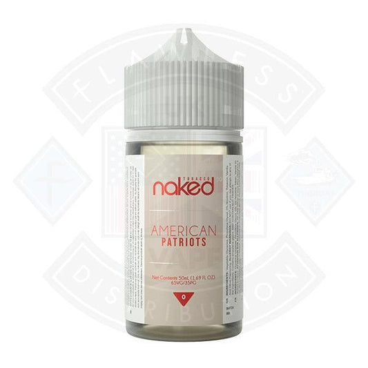 Naked - American Patriots 0mg 50ml Shortfills - Flawless Vape Shop